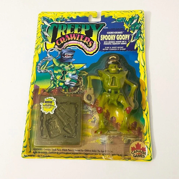VTG 1994 Creepy Crawlers Spooky Goopy 5.5 Inch Action Figure Toymax Crime Grimes - Picture 16 of 16